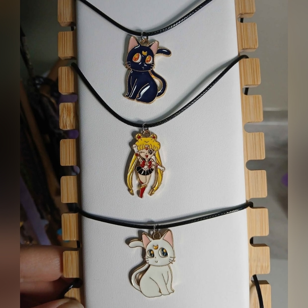 3/$8 New Sailor Moon Jewerly Necklace Anime Cat Luna